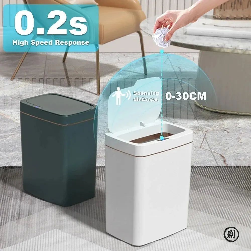 Smart Bathroom Electric Trash Can