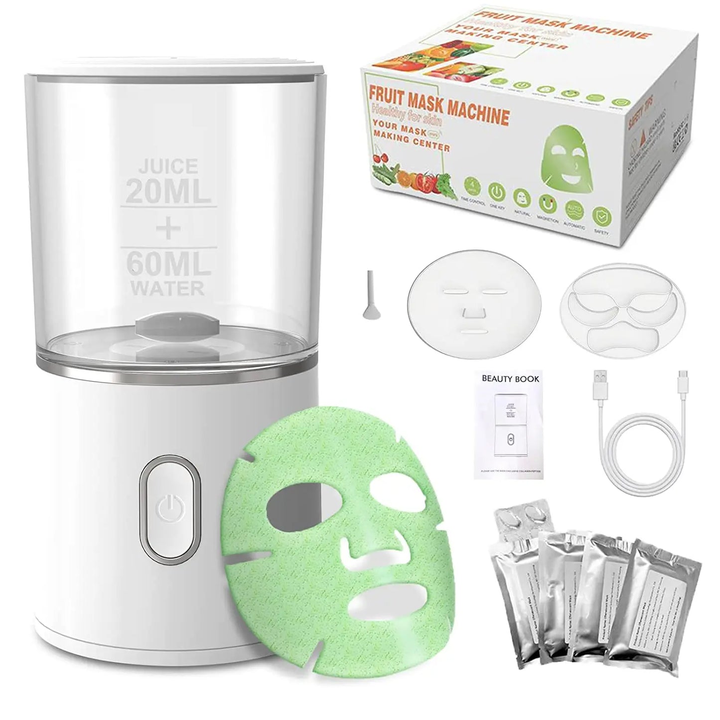 Face Mask Maker Machine For Facial Treatment - DIY Automatic Fruit Natural Vegetable Collagen