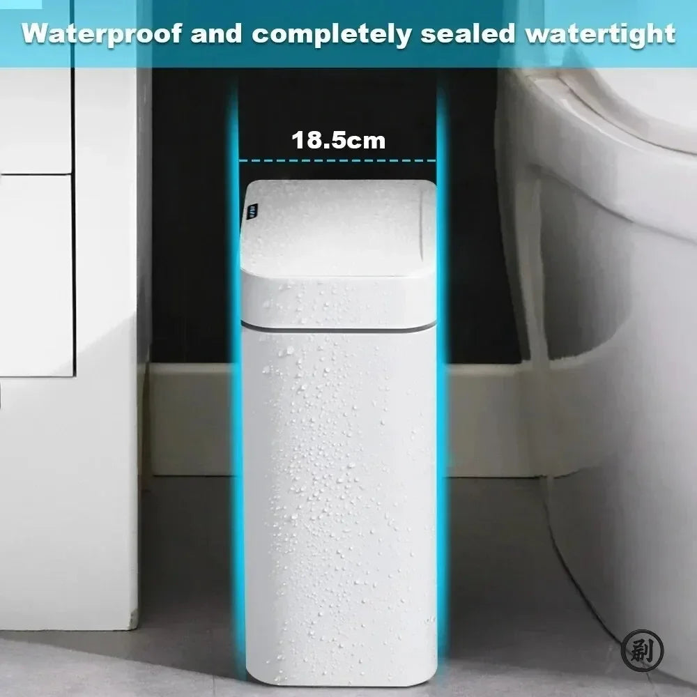 Smart Bathroom Electric Trash Can