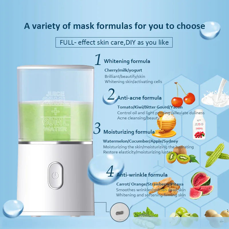 Face Mask Maker Machine For Facial Treatment - DIY Automatic Fruit Natural Vegetable Collagen