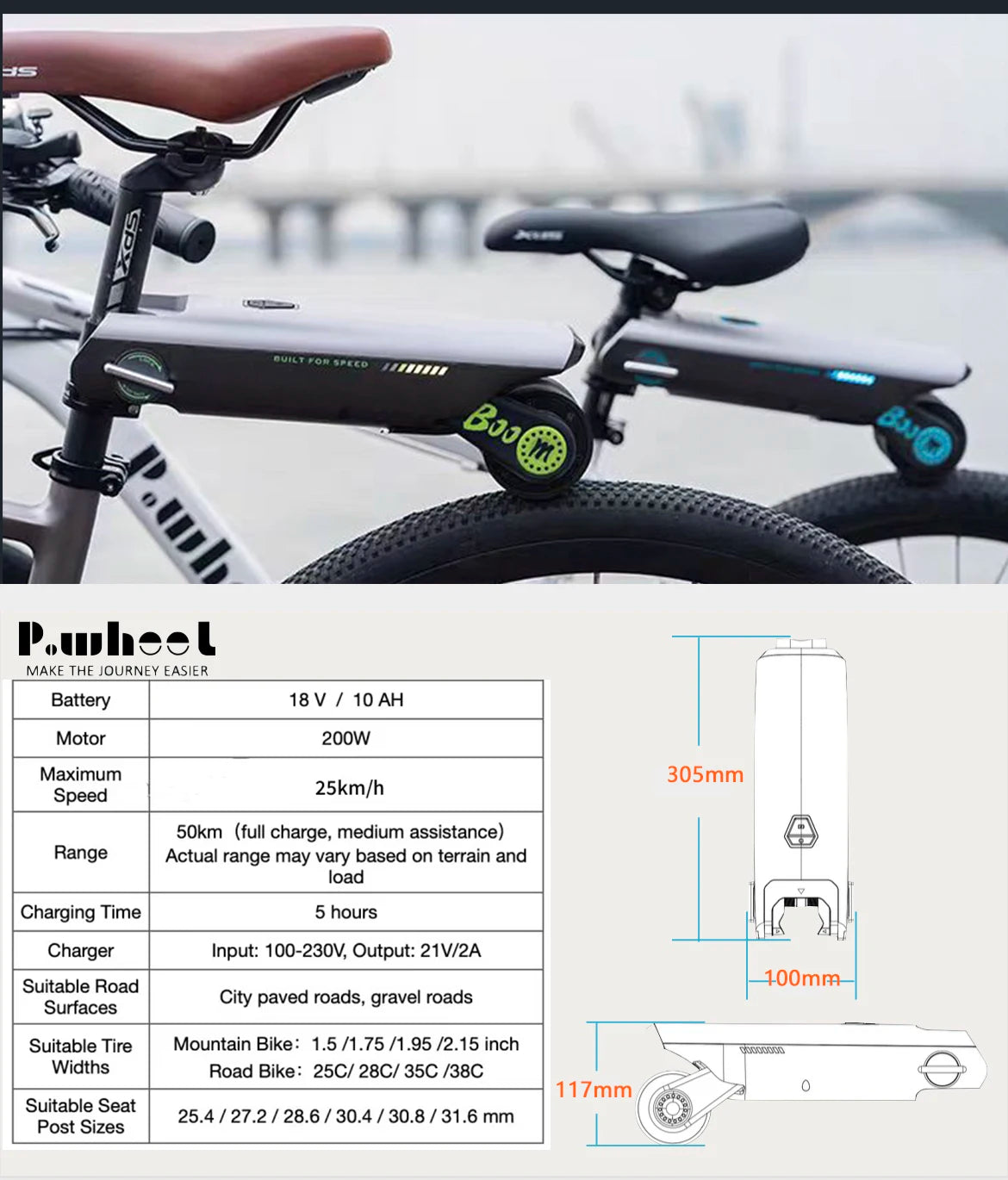 TurboBoost E-Bike Power Assist Kit