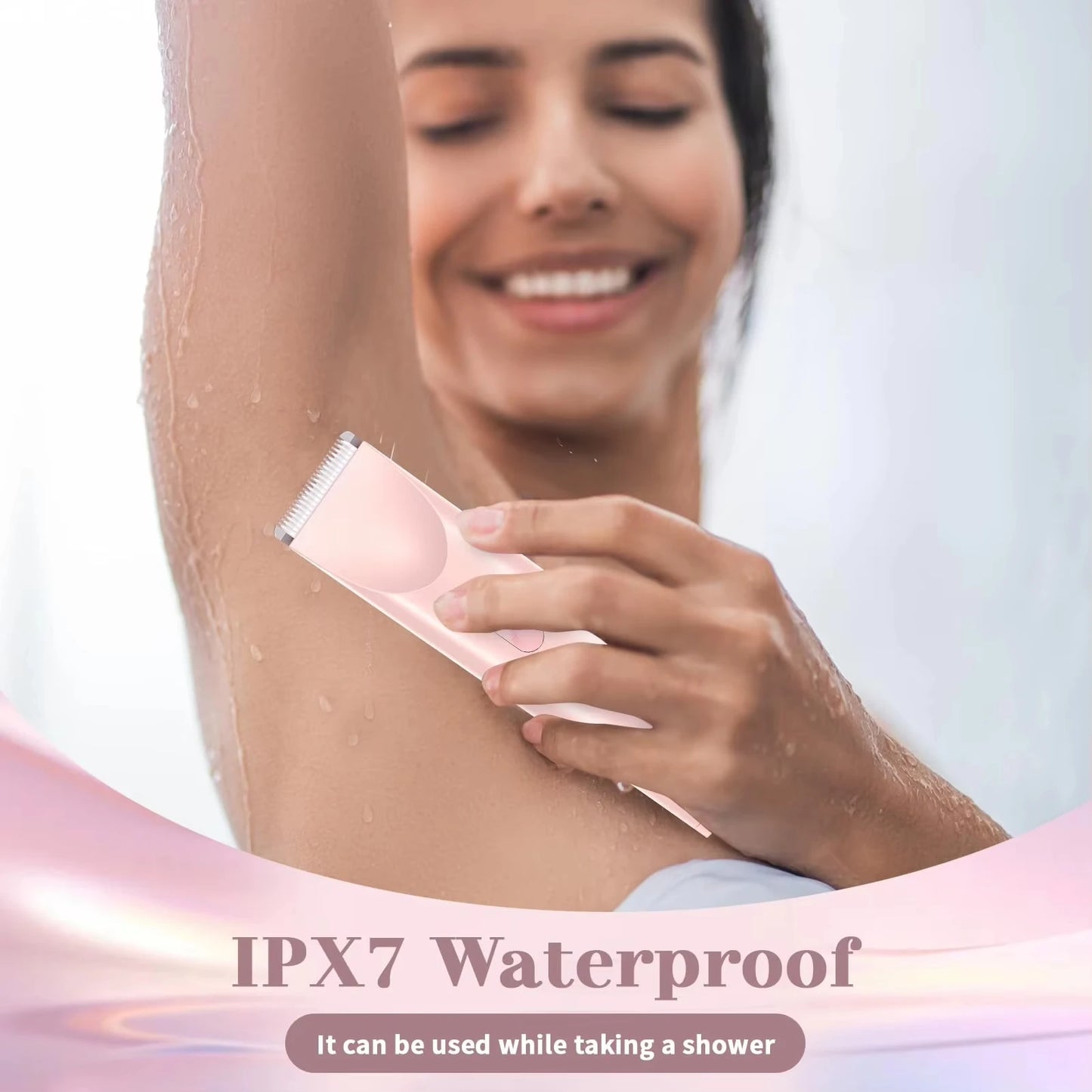 Waterproof Rechargeable Electrical Shaver- Mini Women Bikini Trimmer for Body Hair Remover