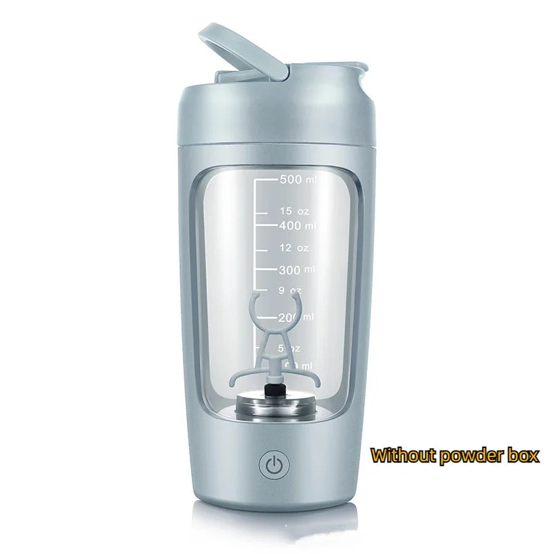 650Ml USB Electric Portable Whey Protein Shaker Bottle. Fully Automatic Stirring- Cup (Rechargeable Gym BA Free Cocktail Blend)