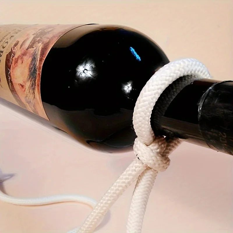 Iron Chain-Floating Wine Holder