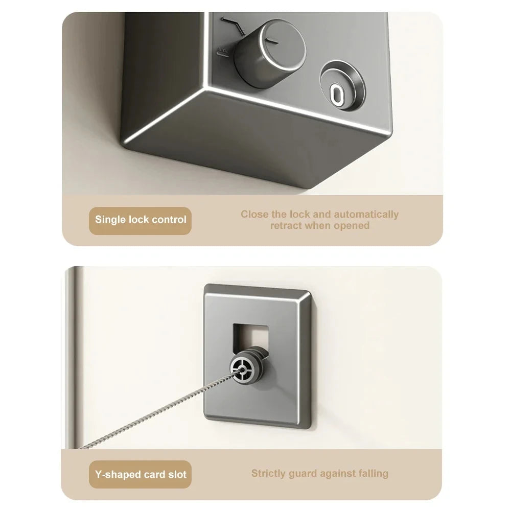 Retractable Clothing Line Stainless Steel Pull-Out Drying Machine