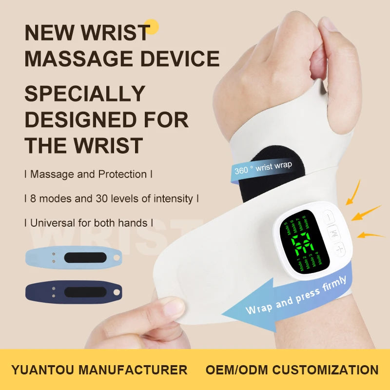 Electric Cordless Wrist Massager For Relieve Vibration