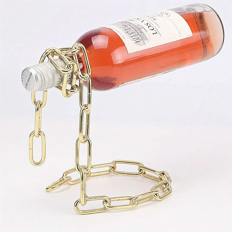 Iron Chain-Floating Wine Holder