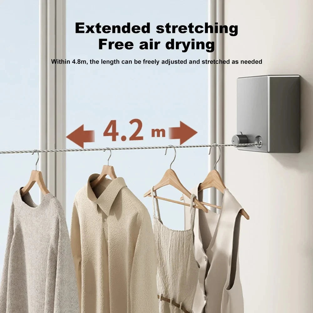 Retractable Clothing Line Stainless Steel Pull-Out Drying Machine