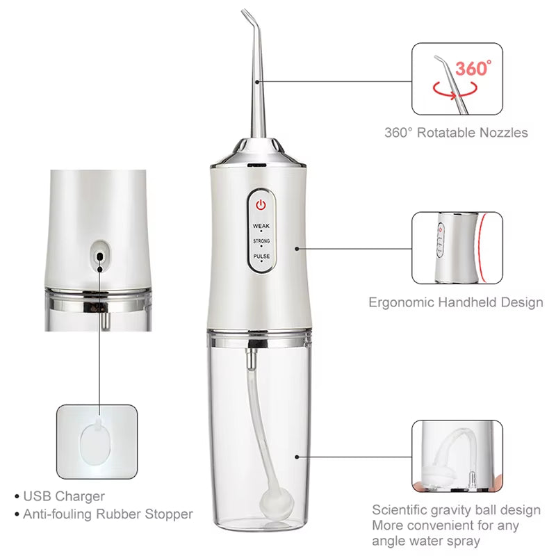 Portable Smart Electrical Oral Irrigator Water Flosser