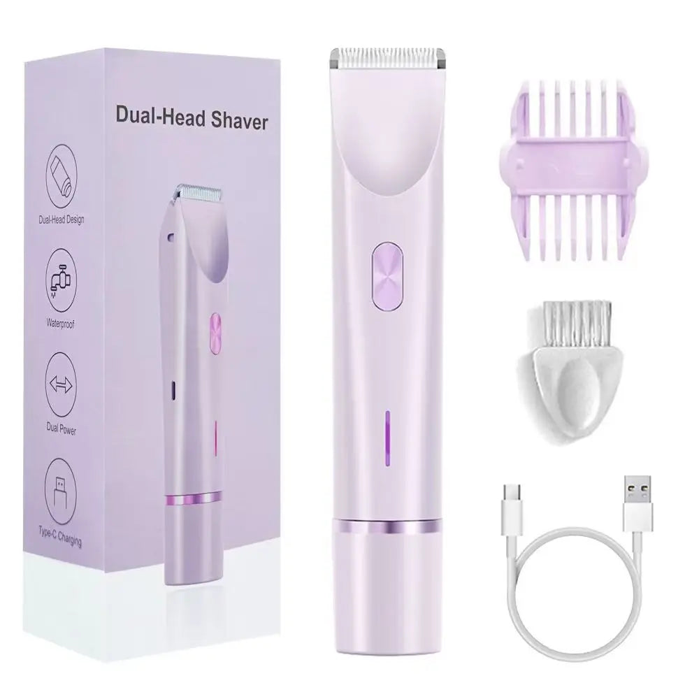 Waterproof Rechargeable Electrical Shaver- Mini Women Bikini Trimmer for Body Hair Remover