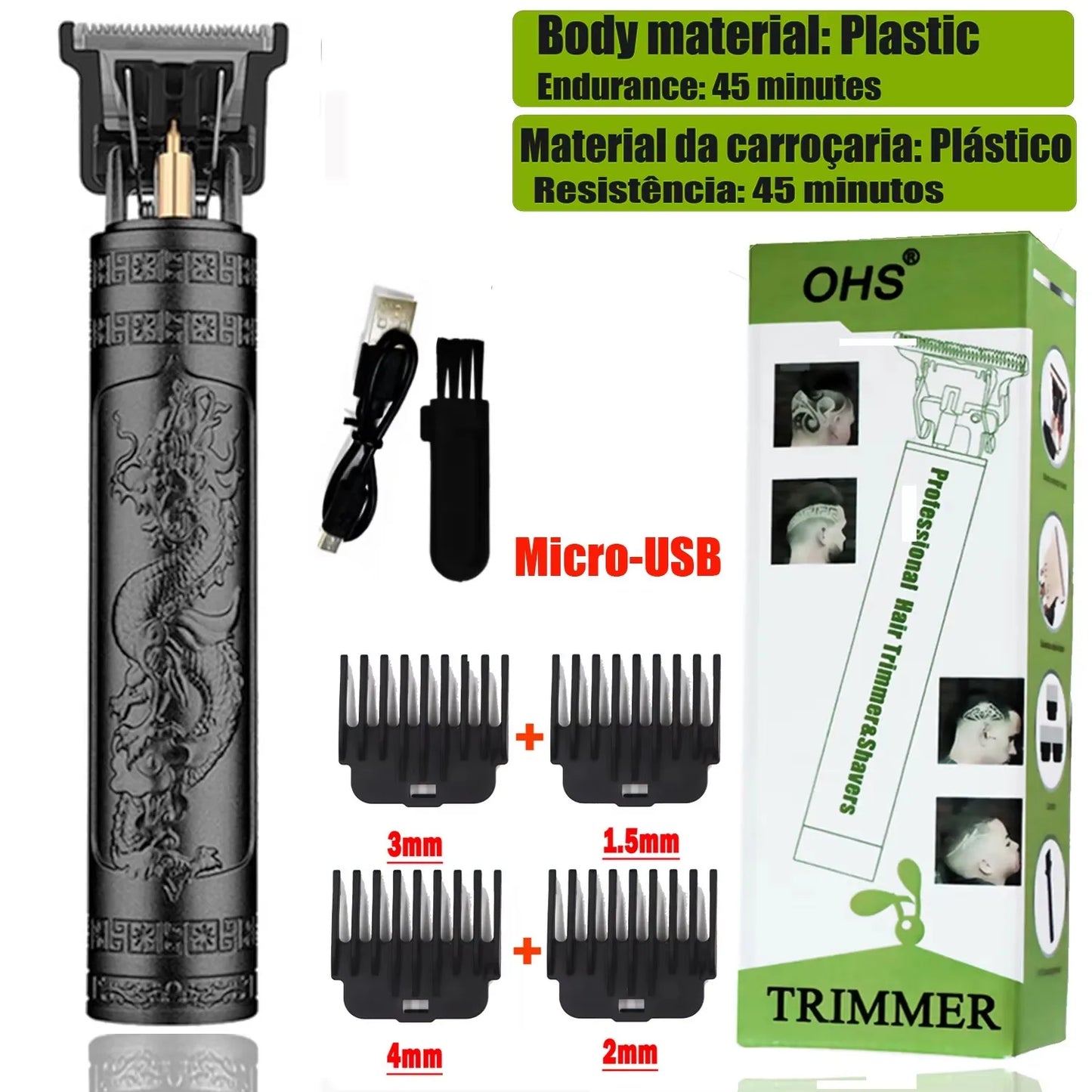 OHS Cordless Electric Hair Shaver (Trimmer) for Men