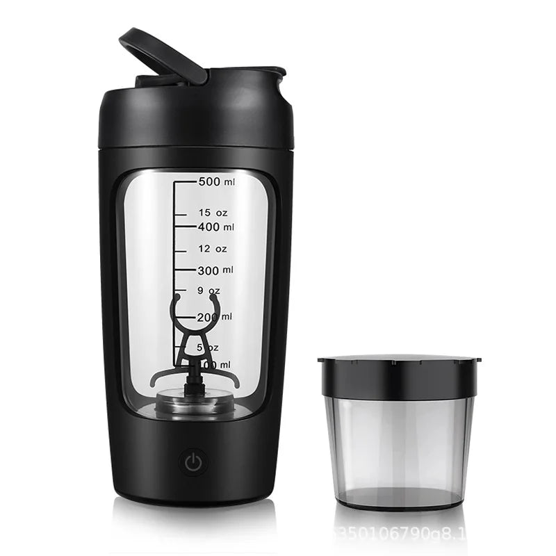 650Ml USB Electric Portable Whey Protein Shaker Bottle. Fully Automatic Stirring- Cup (Rechargeable Gym BA Free Cocktail Blend)