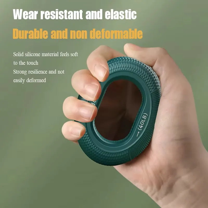 Silicone Hand Grip Strengthener 20-80LB (Gripping Ring-Finger Trainer)-Carpal Expander Muscle Finger Stretcher