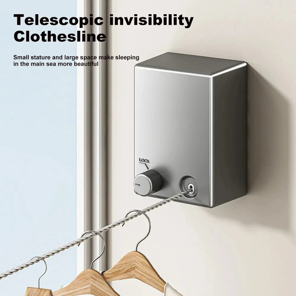 Retractable Clothing Line Stainless Steel Pull-Out Drying Machine