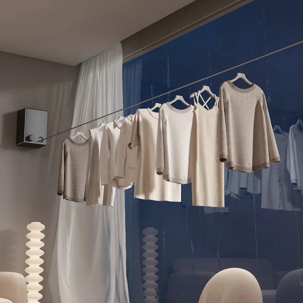 Retractable Clothing Line Stainless Steel Pull-Out Drying Machine