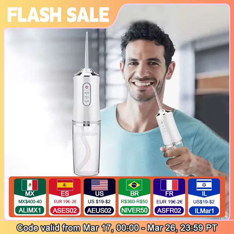 Portable Smart Electrical Oral Irrigator Water Flosser