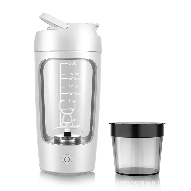 650Ml USB Electric Portable Whey Protein Shaker Bottle. Fully Automatic Stirring- Cup (Rechargeable Gym BA Free Cocktail Blend)
