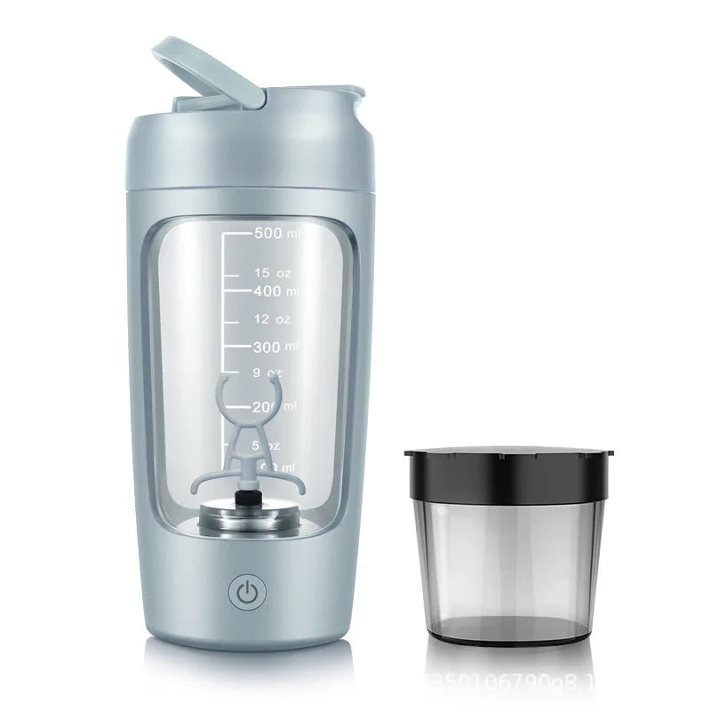 650Ml USB Electric Portable Whey Protein Shaker Bottle. Fully Automatic Stirring- Cup (Rechargeable Gym BA Free Cocktail Blend)