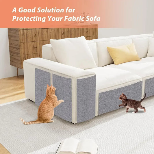 Cat Scratcher Sofa Protector with Trimmable Self-Adhesive Carpet Corner Wall