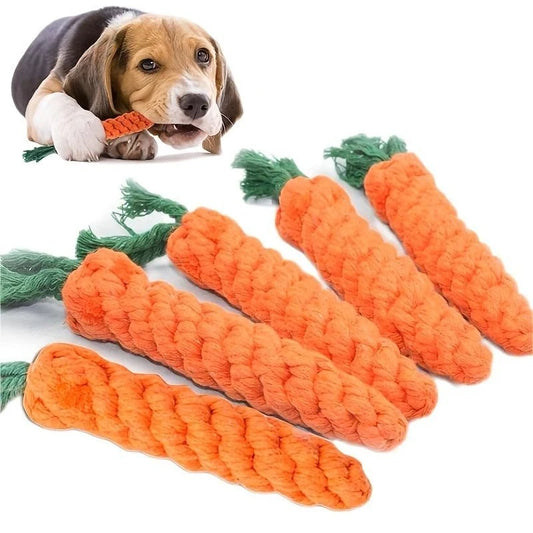 Knot-Chew Carrot Toy