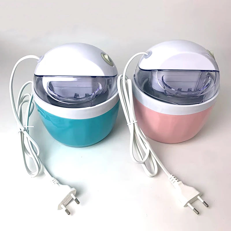 220V Portable Electric Ice Cream Maker DIY Ice-Cream Machine Frozen Yogurt Smoothie Milkshake Machine 500Ml