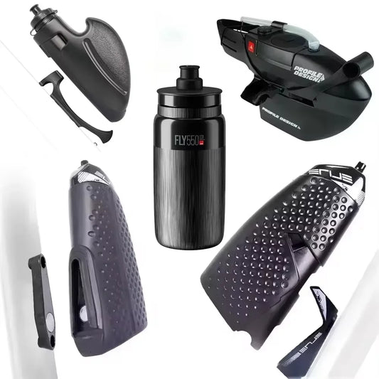 Aero PBA-Free Cycling Water Bottle with Magnetic Mount & Attached Cage – Ideal for Road, MTB, Time Trials & Track