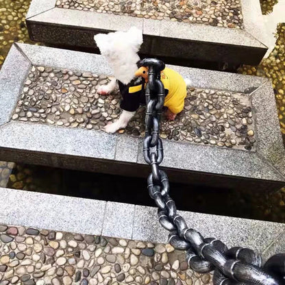 Simulated Iron Chain with Dog Chain Traction Rope (Funny Outdoor Plastic Thick Chain)