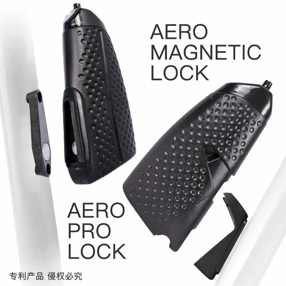 Aero PBA-Free Cycling Water Bottle with Magnetic Mount & Attached Cage – Ideal for Road, MTB, Time Trials & Track