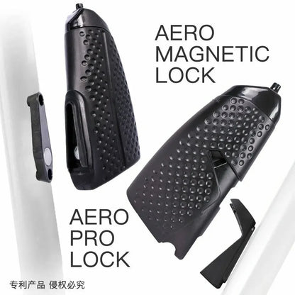 Aero PBA-Free Cycling Water Bottle with Magnetic Mount & Attached Cage – Ideal for Road, MTB, Time Trials & Track