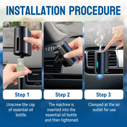 Car Air Freshener with Electrical Auto Aroma Diffuser [Essential Oil Mist Humidifier For Fragrance Aromatherapy]