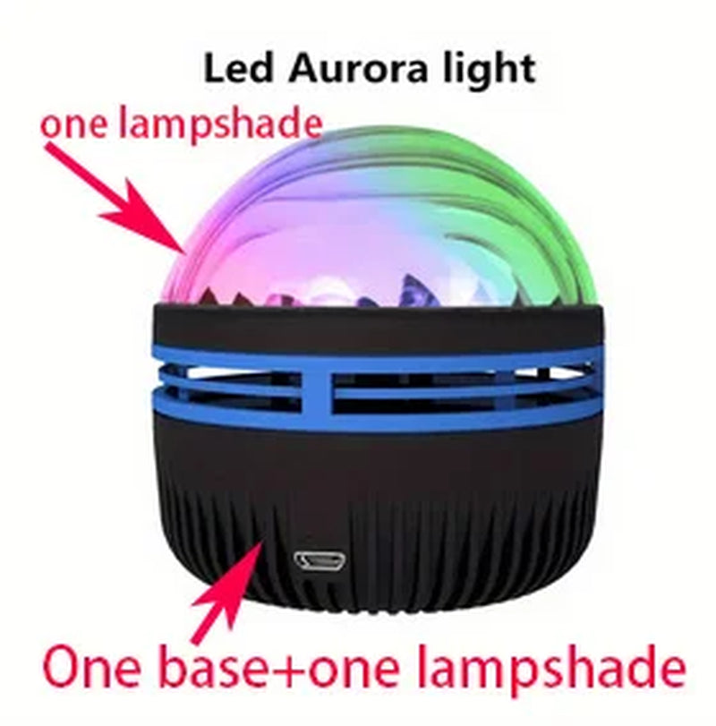 Water Ripple/Dreamy Aurora Magic Projection Light 7-Color Remote Control Projector Usb Powered Colorful Atmosphere Night Light