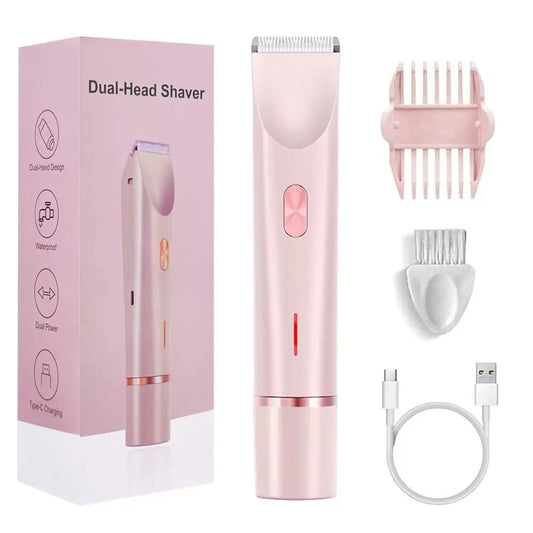  Waterproof Rechargeable Electrical Shaver- Mini Women Bikini Trimmer for Body Hair Remover 
