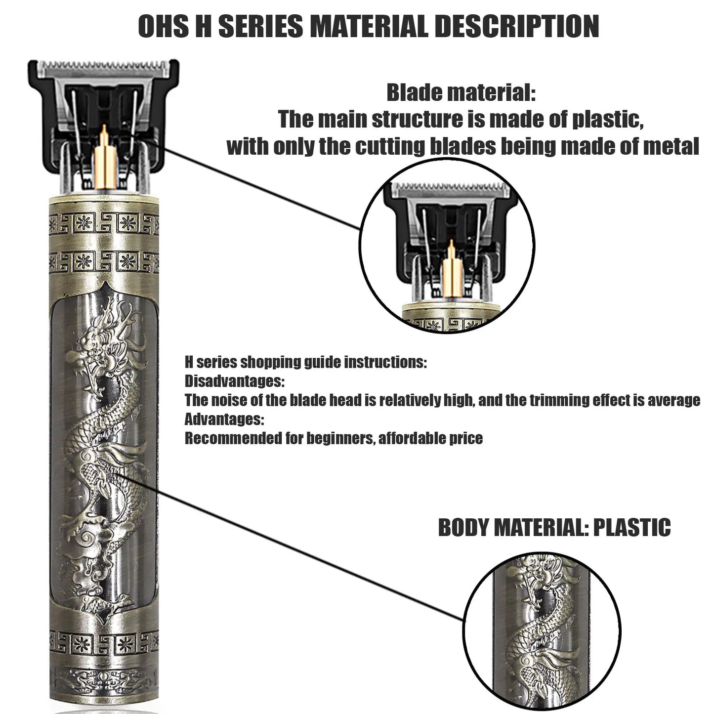 OHS Cordless Electric Hair Shaver (Trimmer) for Men 
