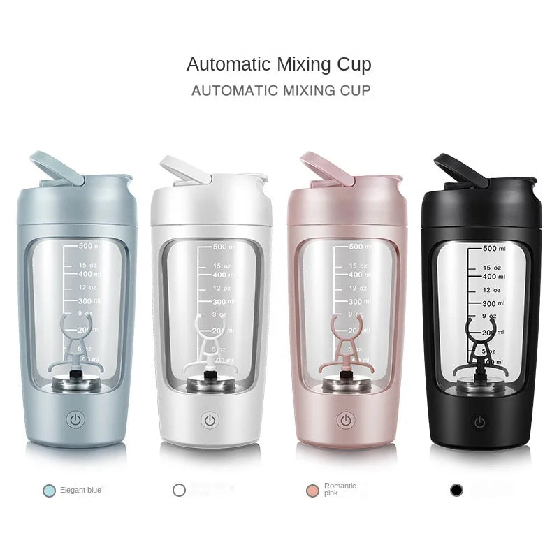 650Ml USB Electric Portable Whey Protein Shaker Bottle. Fully Automatic Stirring- Cup (Rechargeable Gym BA Free Cocktail Blend)