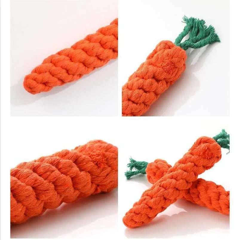 Knot-Chew Carrot Toy