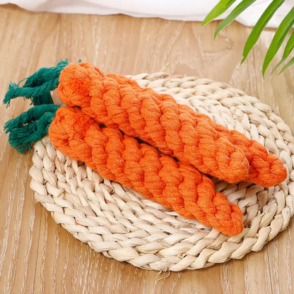 Knot-Chew Carrot Toy