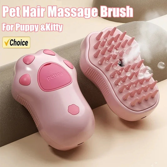 3 in 1 Cat Comb Brush Electric Spray  