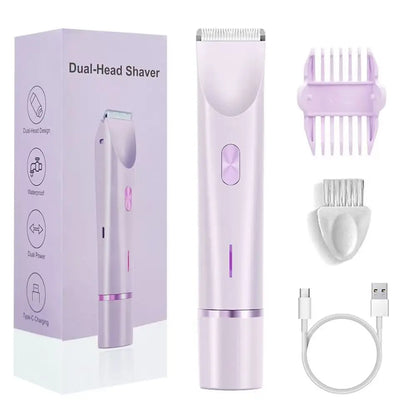  Waterproof Rechargeable Electrical Shaver- Mini Women Bikini Trimmer for Body Hair Remover 