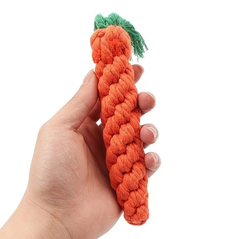 Knot-Chew Carrot Toy