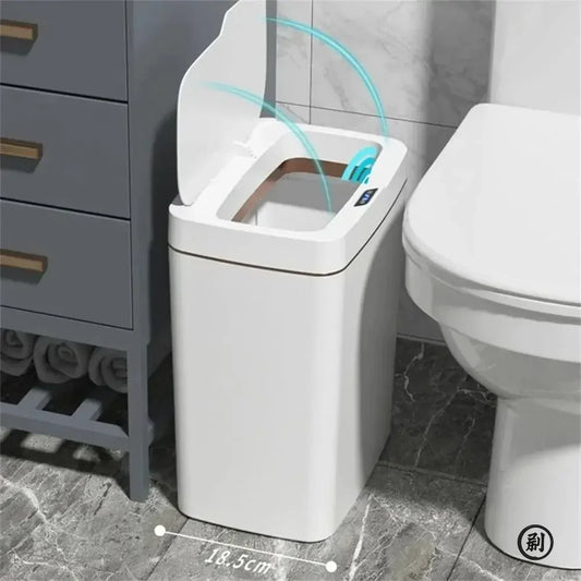 Smart Bathroom Electric Trash Can 