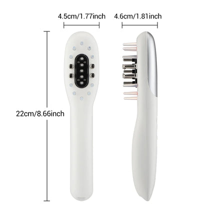 Hair Grooming Comb with (LED Light Head Massager & Hair Oil Applicator)
