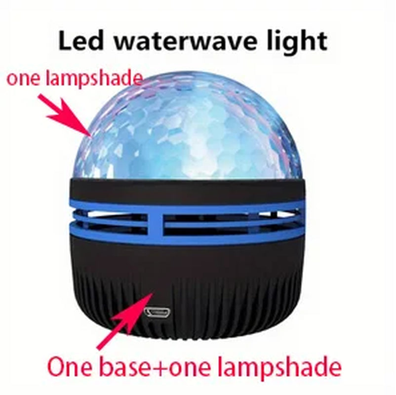 Water Ripple/Dreamy Aurora Magic Projection Light 7-Color Remote Control Projector Usb Powered Colorful Atmosphere Night Light