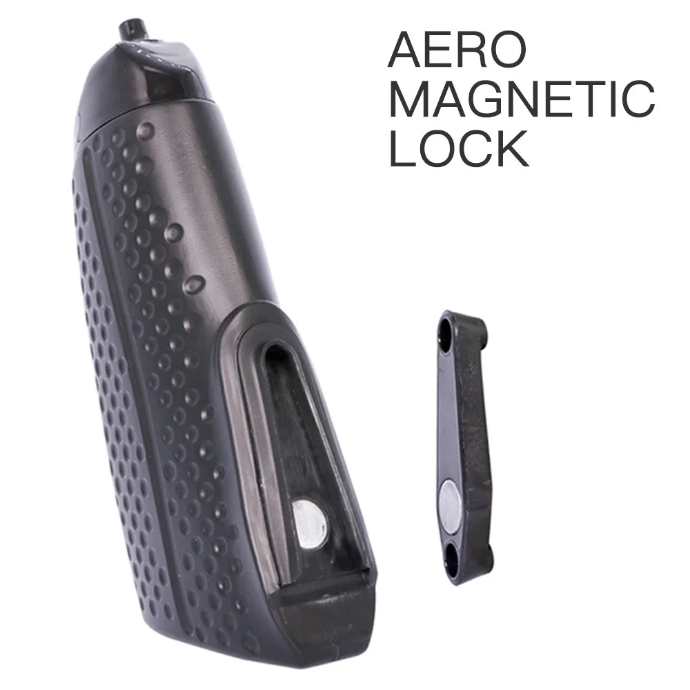 Aero PBA-Free Cycling Water Bottle with Magnetic Mount & Attached Cage – Ideal for Road, MTB, Time Trials & Track