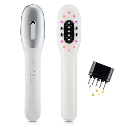 Hair Grooming Comb with (LED Light Head Massager & Hair Oil Applicator)