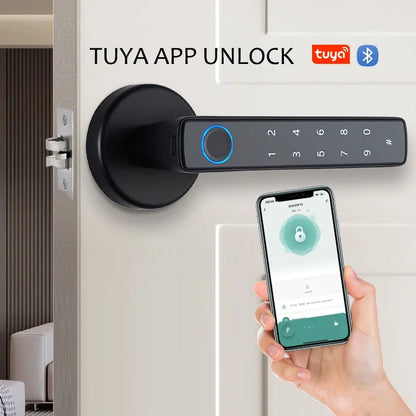  Smart Fingerprint Door Lock Knob 