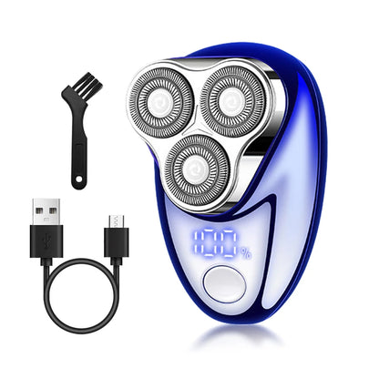 Mini Rechargeable Electric Shaver with Digital Display - Portable and Easy-To-Use Shaver