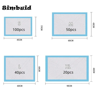 Super‑Absorbent Quick‑Dry Disposable Pet Training Pads — Healthy Nappy Mat for Dogs & Cats (Leak‑Resistant, Odor Control)
