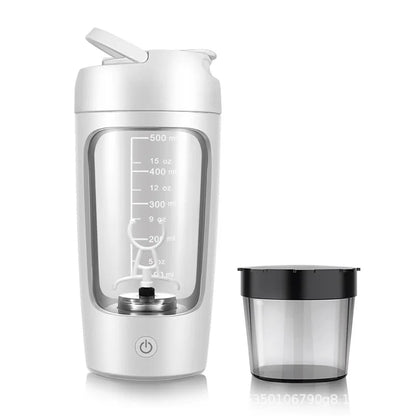650Ml USB Electric Portable Whey Protein Shaker Bottle. Fully Automatic Stirring- Cup (Rechargeable Gym BA Free Cocktail Blend)