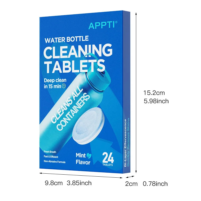 Water Bottle Cleaning Tablets 